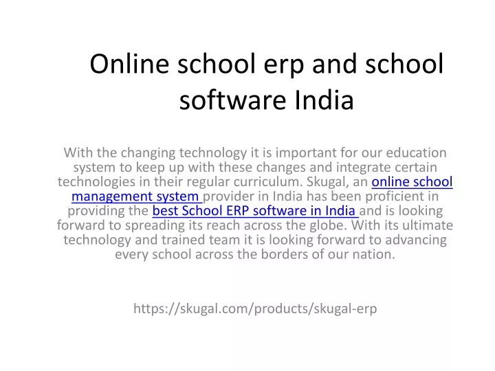online school erp and school software india