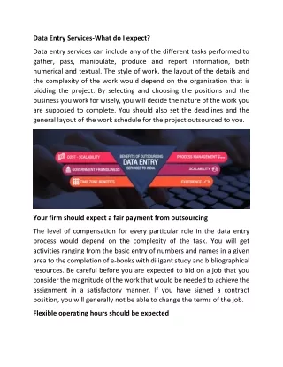data entry services what do i expect