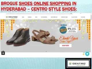 Brogue Shoes Online Shopping in Hyderabad – Centro Style Shoes: