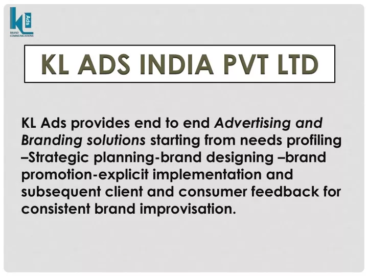 kl ads india pvt ltd