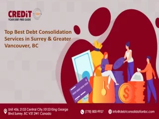 Best Debt Consolidation Services in Surrey & Greater Vancouver, BC