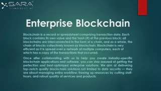 enterprise blockchain