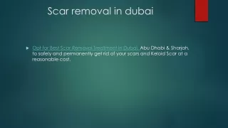scar removal in dubai