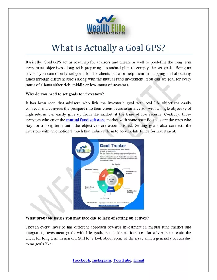 what is actually a goal gps
