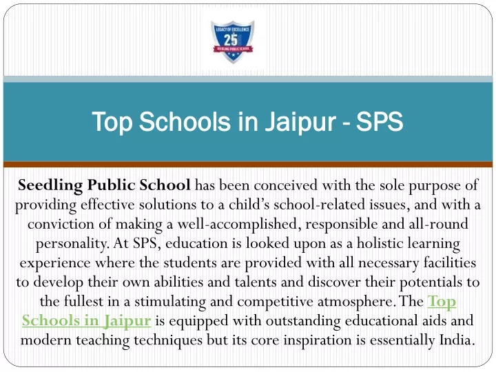 top schools in jaipur sps