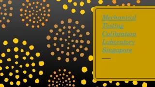 mechanical testing calibration laboratory singapore