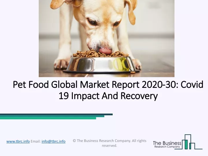 pet food global market report 2020 30 covid 19 impact and recovery