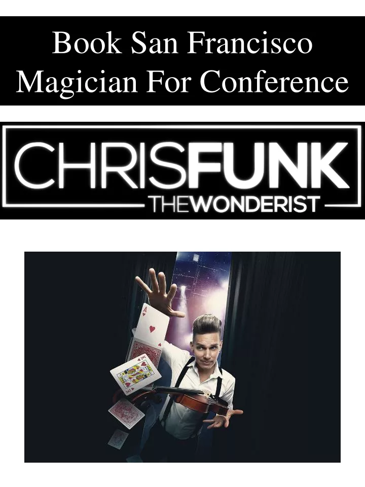 book san francisco magician for conference