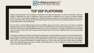 top ssp platforms