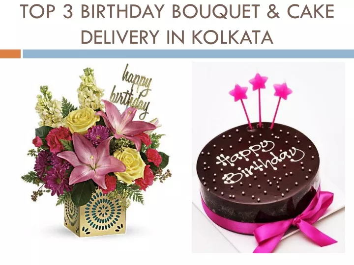 top 3 birthday bouquet cake delivery in kolkata