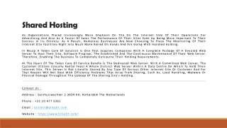 shared hosting