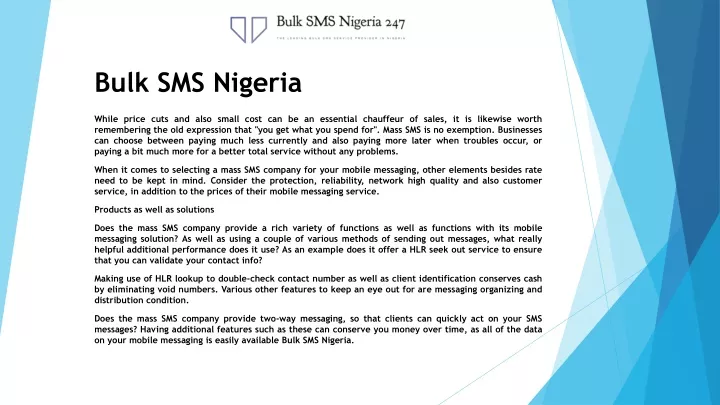 bulk sms nigeria