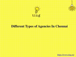 different types of agencies in chennai