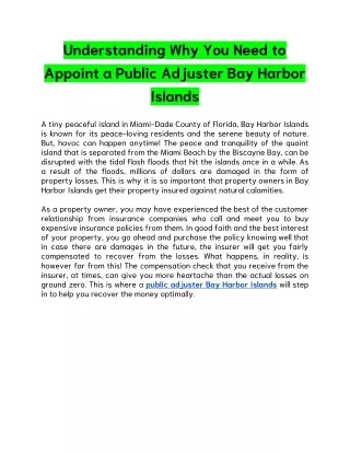 understanding why you need to appoint a public