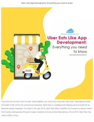 Uber Like App Development: Everything you need to know