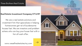 Real Estate Investment Solutions Company CT & NY.