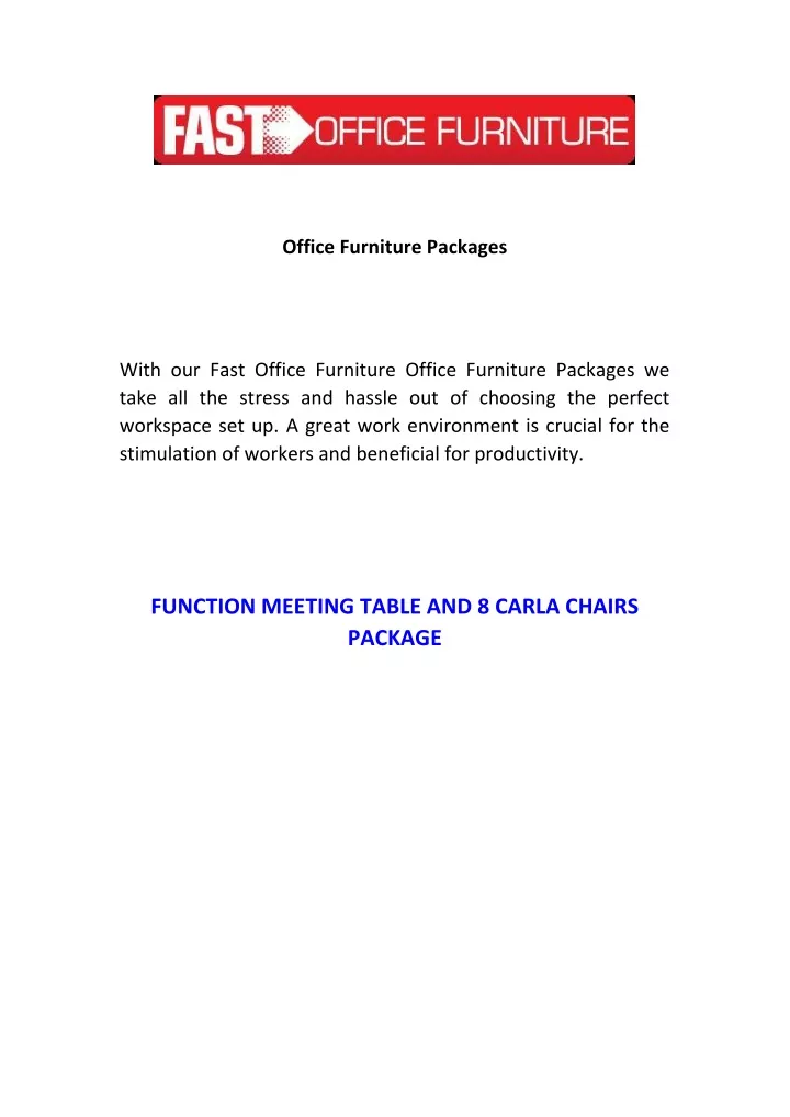 office furniture packages