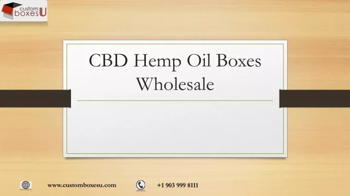 cbd hemp oil boxes wholesale