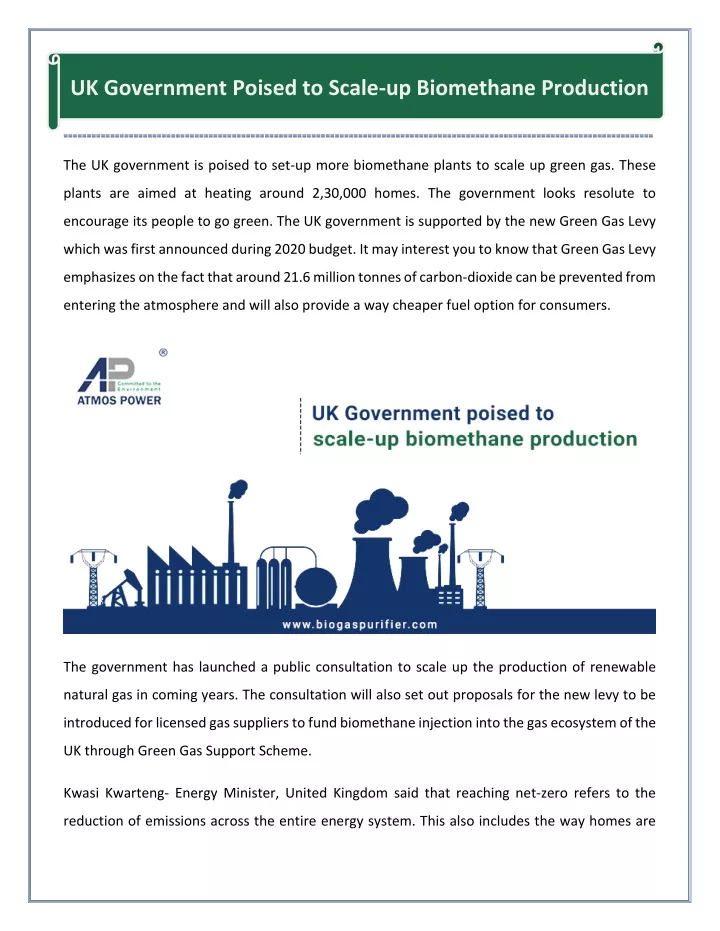 uk government poised to scale up biomethane
