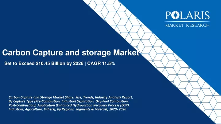 carbon capture and storage market set to exceed 10 45 billion by 2026 cagr 11 5