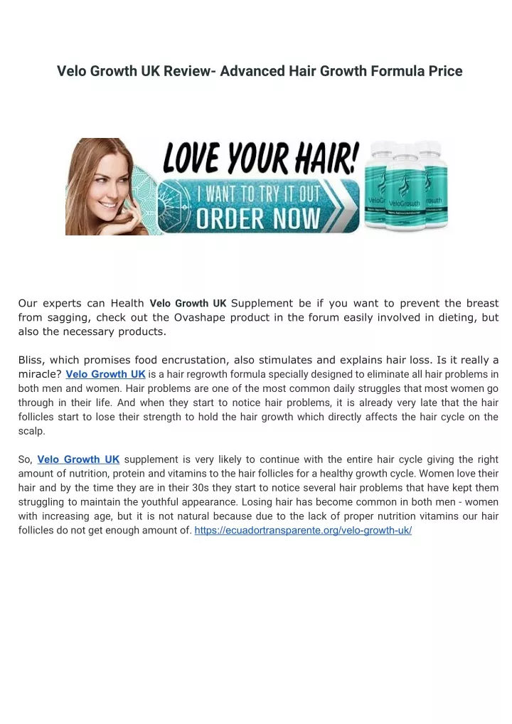 velo growth uk review advanced hair growth