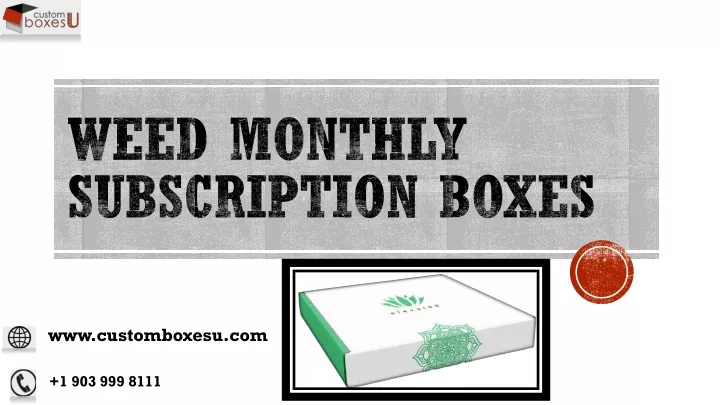 weed monthly subscription boxes
