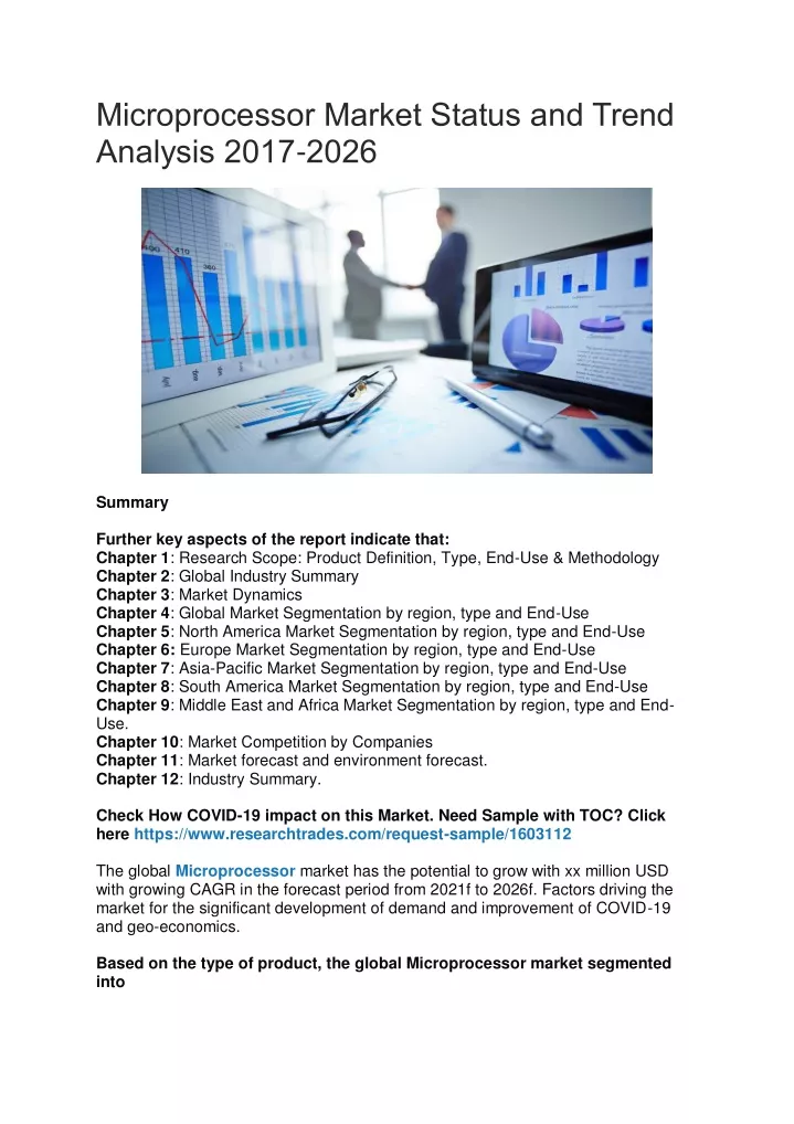 microprocessor market status and trend analysis