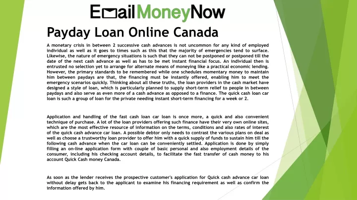 payday loan online canada