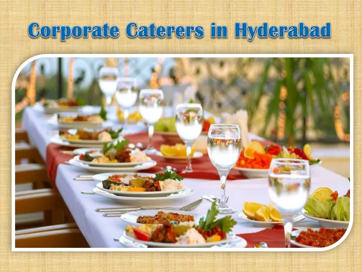 corporate caterers in hyderabad