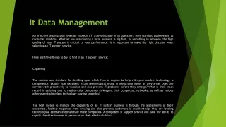 it data management