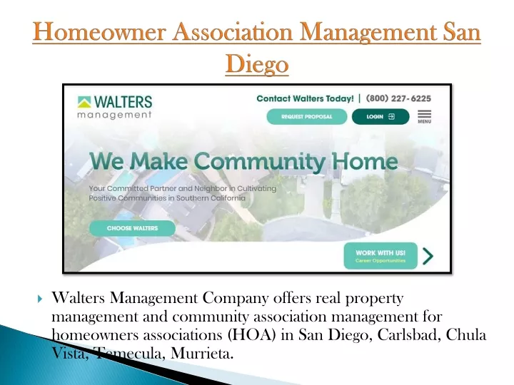 homeowner association management san diego
