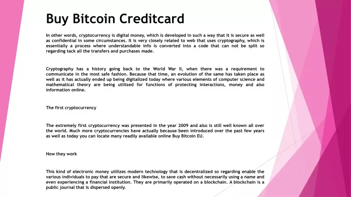 buy bitcoin creditcard