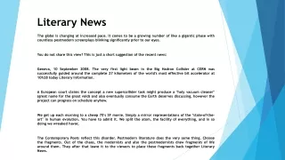 literary news
