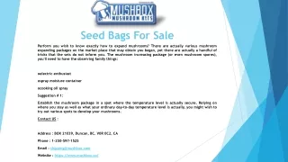 seed bags for sale