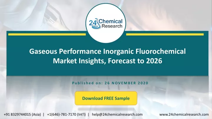 gaseous performance inorganic fluorochemical