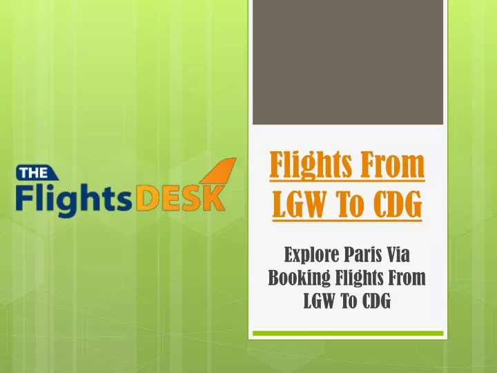flights from lgw to cdg
