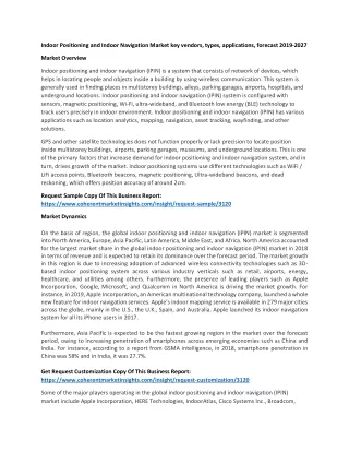 indoor positioning and indoor navigation market