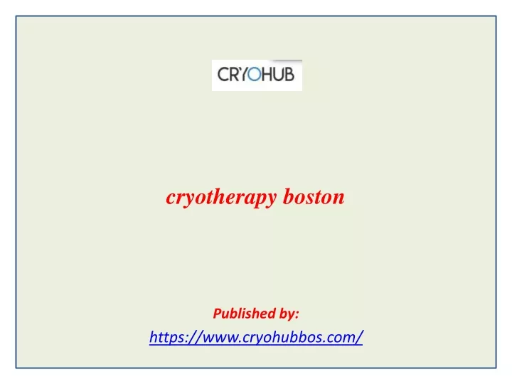 cryotherapy boston published by https www cryohubbos com