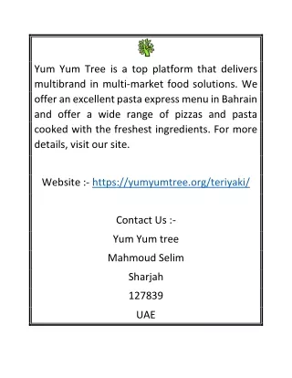 Order Teriyaki Fried Rice Online |  Yumyumtree.org
