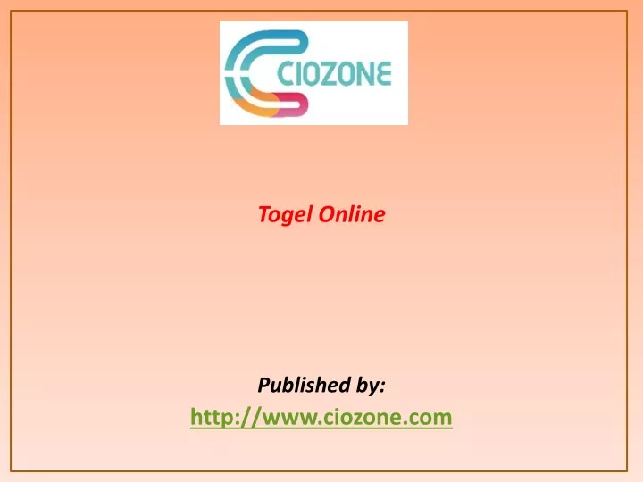 togel online published by http www ciozone com