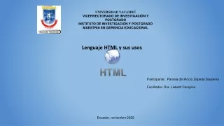 LENGUAJE HTML