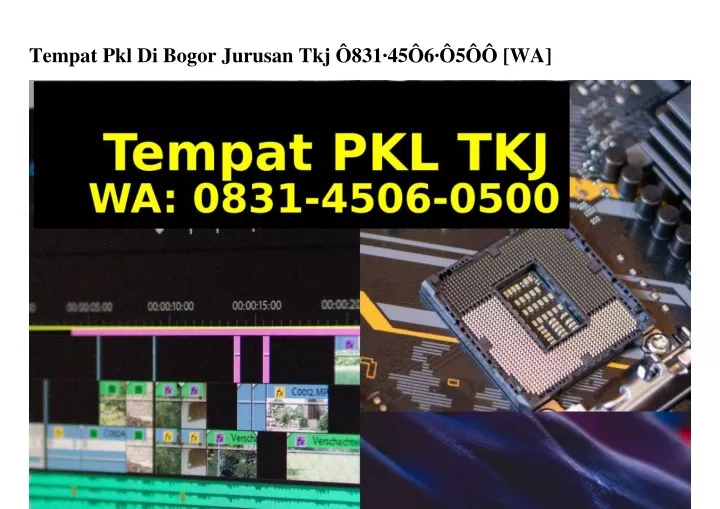 tempat pkl di bogor jurusan tkj 831 45 6 5 wa