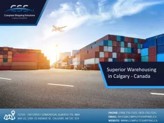 Superior Warehousing in Calgary - Canada