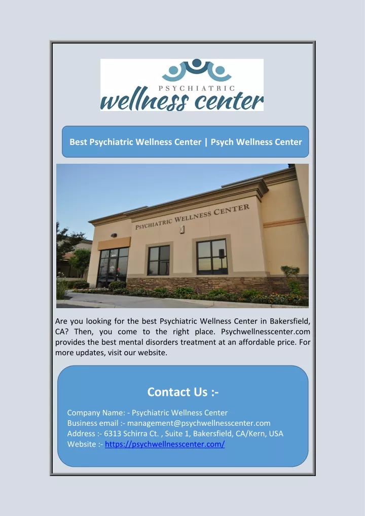 best psychiatric wellness center psych wellness