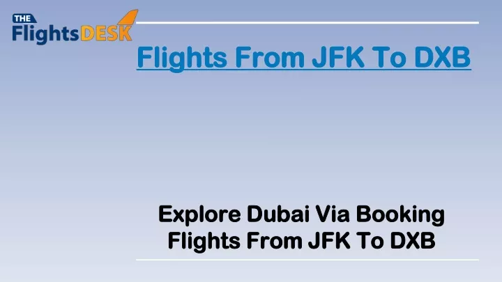 flights from jfk to dxb