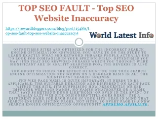 top seo fault top seo website inaccuracy