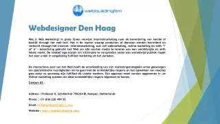 webdesigner den haag