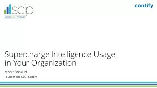 Supercharge intelligence usage in your organization by personalizing competitive intelligence with an AI-enabled MCI pla