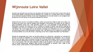wijnroute loire vallei