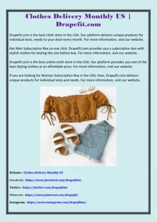 clothes delivery monthly us drapefit com
